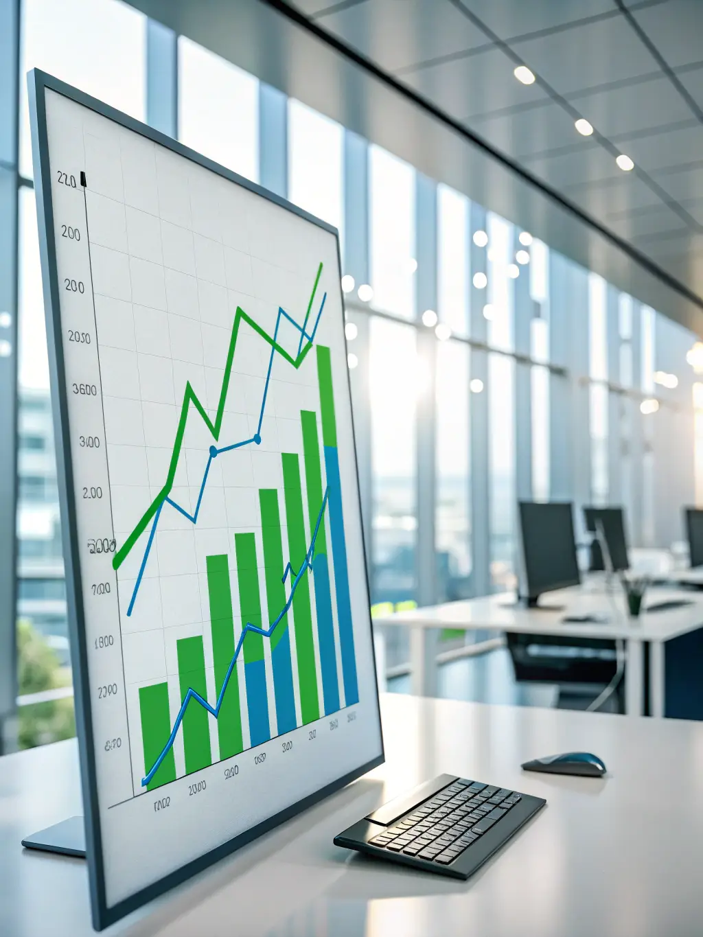 A graph showing consistent growth of an investment portfolio over several years, illustrating the benefits of long-term investment.